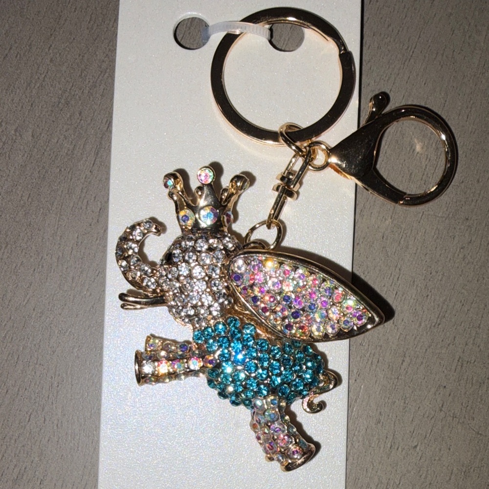 Natasha Elephant Bag Charm with Rhinestones - Picture 2 of 2